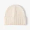 Chapéus Quentes de Outono e Inverno para Mulheres, Chapéus de Tricô Quentes para Exterior de Cor Sólida, Estilo Europeu e Americano, Chapéus de Lã Simples e Modernos para Homens, Estilo Coreano