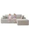 Sofá Multifuncional de Espuma Comprimida con Rayas a Cuadros para Comercio Exterior, Sofá Cama Chaise Longue para Espacios Pequeños, Sofá Cama Modular Perezoso