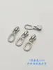 Cabezal de cremallera de fábrica en stock No. 3 No. 5 No. Bolsa con cierre de cremallera y tirador inferior de metal color plata brillante con 8 perlas