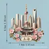 Fábrica de Origen Shanghái Perla Oriental Jardín Yu Imán de Resina Magnética para Refrigerador Souvenirs Culturales y Creativos de Turismo