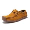 Sapatos femininos retrô com fivela de um personagem, sapatos para mães, sapatos de camada única, sapatos de meia-idade e idosos, bico redondo, salto baixo, sapatos de leite