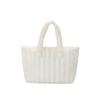 Bolsa de algodón para abrigo 2023 nuevo estilo bolsa Bolso de mano de moda de estilo occidental para mujer bolso de mano de gran capacidad suave a rayas