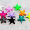 Remache punk DIY color fluorescente accesorios de ropa remache de estrella de cinco puntas de uña de garra 15 mm multicolor de dos garras