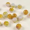 Contas Soltas de Abóbora de Jade, Contas de Abóbora de Jade Amarelo para Pulseiras DIY, Contas Soltas para Venda por Atacado, Contas Soltas para Artesanato DIY