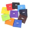 Bolsa de compras plegable de color sólido bolsa de almacenamiento de protección ambiental de gran capacidad portátil bolso de mano de tela Oxford logotipo imprimible