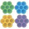 Molde de silicona para cubitos de hielo con forma de 7 relojes, redondo, para hacer hielo, disponible al por mayor.