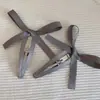 Grampo de cabelo estilo balé francês laço fita rosa feminino estilo coreano grampo de cabelo doce franja clipe lateral cabelo acessórios para cabeça