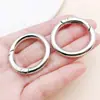 Anillo de Apertura de Resorte de 20-35 mm, Llavero de Anillo de Resorte Universal Redondo, Accesorios para Joyería DIY al por Mayor