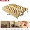 Sofá-Cama Dobrável Dupla Utilidade Madeira Maciça Uso Doméstico Sala de Estar Apartamento Pequeno Tatami Solteiro Simples Puxar Extensível Cama