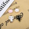 Gota de óleo kc jóias de ouro acessórios casal pulseira pingente brincos coreanos pulseira pingente acessórios diy gatinho