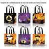 Oferta Especial Wff020 Halloween Feliz Halloween Abóbora Caveira Túmulo Bolsa Tote de TNT