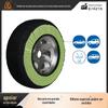 Fabricante Bohu Pneu Costurado Preto e Verde Meias Antiderrapantes Atacado Capa de Pneu Fibra Permeável Resistente ao Desgaste Meias Antiderrapantes de Inverno