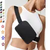 Riñonera de nailon impermeable para el pecho, estilo Lulu, para deportes al aire libre, running, teléfono móvil, bandolera combinable para hombre y mujer.