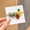 Ins faixa de cabelo cor de fruta feminina fofa menina faixa de cabelo faixa de cabelo alta elástica capa de couro grossa corda de cabelo Novo
