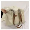 Nova Bolsa de Ombro de Grande Capacidade para Mulheres 2025, Bolsa Tote Xadrez Elegante e Simples para Axila, Bolsa Casual Portátil para o Dia a Dia