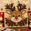 Pintura de diamante 5D transfronteriza Amazon nuevo producto temática navideña pintura de diamante de perlas 5D DIY pintado decorativo con incrustaciones de diamante hecho a mano para venta al por mayor de comercio exterior