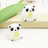 Accesorios Luminosos de Panda 3D Estilo Chino de Resina Pegamento Cremoso DIY Llavero de Belleza para Coche Colgante de Bolso Decoración de Micro Paisaje