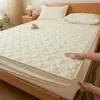 Sábana acolchada impermeable y a prueba de orina Tipo A, pieza única, protector de colchón, a prueba de polvo y suciedad, sábana de cama de cobertura total y engrosada