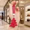 Colgante para llavero de sombrero de Navidad con pedrería transfronterizo, colgante de Navidad con pedrería, pequeño regalo de lujo ligero