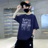 Camiseta de Manga Corta para Niños Verano Ropa Infantil Nuevo Estilo Transpirable Algodón Puro Media Manga Tops de Verano para Niños Camiseta Moderna para Bebé