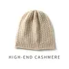 Gorro de moda cashmere transfronteiriço, headwrap hip-hop, versão unissex moderna, chapéu de lã quente para proteção das orelhas em clima frio