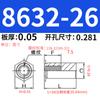 Remache de Acero Galvanizado con Agujero Pasante a Presión Remache Hexagonal Tornillo Bso/So-440/6440/632/8632/832