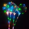 Ramo de Globos Bobo Famoso en Internet, Flor de Rosa, Globo Transparente Brillante, Artículo Popular para la Declaración del Día de San Valentín