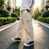 Pantalones Casuales de Primavera y Otoño para Niños y Niñas Moda Infantil Personalidad Tendencia Estilo Coreano Parche de Dibujos Animados Elegante Ropa de Trabajo Pantalones Largos