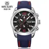 Reloj Deportivo Multifuncional Meiger con Cronógrafo y Correa de Silicona, Cuarzo para Hombre Modelo 2063G