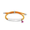 Pulseira de Corda de Mão Multicor Transfronteiriça Europeia e Americana Material em Branco Pronto para Uso Acessórios de Diamante Roxo Rosa Gravação Presente Pulseira de Aço Inoxidável
