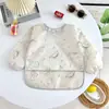 Nuevo Delantal de Dibujos Animados para Bebé con Bolsillos, Delantal Infantil Fresco con Estampado Completo, Babero Estampado para Niños, Delantal de Pintura