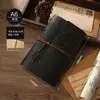 Cuaderno de Hojas Sueltas Estudiante Papel Kraft Libreta de Mano Bloc de Notas Simple Diario DIY Cuaderno de Viaje Antiguo