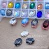 Nova broca de unha oval K9 de alta qualidade, explosão de flash, multicorte, denier, fundo pontiagudo, cristal, grande, diamante, joias para unhas, atacado