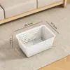 Cesta de almacenamiento para artículos varios y bocadillos transfronterizos, caja organizadora de juguetes, cesta de almacenamiento para gabinete doméstico, cesta perforada para almacenamiento de verduras de cocina