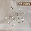 Pedrería Brillante para Uñas Versátil Rectangular Marquise Cubo de Azúcar Cristal con Base Puntiaguda Pedrería Accesorios de Decoración de Uñas DIY