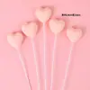 ¡Feliz Día Nacional! Decoraciones para pasteles, figuritas de panda en forma de corazón y adornos luminosos. ¡Amo mi país! Insertos de tarjeta en forma de corazón