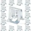Clips Metálicos Dacromet Blancos y Negros Universales Automotrices, Clips y Sujetadores para Paneles Interiores, Pilares A y Asientos
