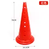 Cone marcador de 70cm para treino de futebol e basquete, cone de obstáculo, cone de sorvete, cone cônico, barricada, equipamento de treinamento físico