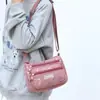Bolso para Mujer 2025 Nuevo Modelo Bolso de Lona Oxford Multibolsillos Bolso de Hombro Cruzado para Señoras de Mediana Edad y Mayores Bolso de Mamá