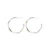 Aretes de Aro Lisos Redondos Retorcidos Aguja de Plata, Aretes para Ropa de Trabajo Diaria, Lujo Accesible, Gama Alta, Aretes Elegantes de Nicho para Mujer