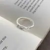 Anel de Prata Pura S999 com Design Único de Moeda de Peixe Pequeno e Zircônia para Mulheres, Anel Doce de Moda de Luxo Leve, Acessório de Mão Elegante