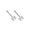Pendientes de plata de ley S999 con circonitas de amor, ligeros, de lujo, con estrellas de nicho, clavos de hueso binaurales, pendientes frescos de alta gama al por mayor