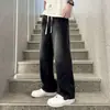 Jeans rectos holgados de primavera y otoño para hombre de comercio exterior, Pantalones largos casuales de pierna ancha para hombre de marca de moda callejera americana
