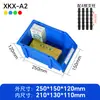 Caja de piezas en ángulo antiestática engrosada, caja de almacenamiento de estante modular, caja para materiales de tornillos de ferretería