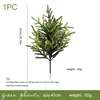 Ramas Decorativas de Pino Artificial Simulado Transfronterizas, Adornos de Plantas Verdes Decorativas de Tallo Único, Paisajismo para Interiores de Centros Comerciales, Accesorios para Arreglos Florales de Árbol de Navidad