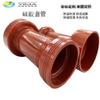 Fabricante Personalizado Rojo Manga de Silicona Conexión de Brida Tubo de Silicona Resistente a Altas Temperaturas Cubierta Protectora de Enchufe Redondo Suave