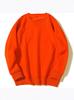 Sudadera de Forro Polar Unisex con Cuello Redondo, Manga Larga, Color Sólido, Estilo Hip-Hop Holgado, Exportación Europea y Americana, Para Primavera y Otoño