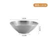 Tazón de Sopa de Acero Inoxidable 304 de Doble Capa Antiescaldante con Rosca, Tazón para Arroz, Tazón para Hot Pot Picante, Tazón para Ramen, Tazón para Fideos con Rosca, Tazón Cónico