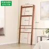 Perchero para Dormitorio, Simple Perchero de Esquina, Colgador de Almacenamiento de Madera Maciza, Perchero de Esquina Ahorrador de Espacio, Colgador de Bolsos para el Hogar