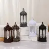 Linternas de Viento Hexagonales al por Mayor Transfronterizas, Luces Decorativas Portátiles Navideñas, Regalos de Halloween, Velas Electrónicas LED Retro
